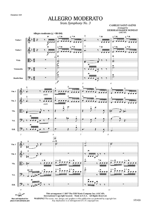 Allegro moderato from Symphony No. 3 - Score