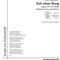 Auf einer Burg Op.39 No. 7