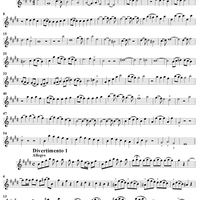 Quartet in E major - Flute 1/Violin 1