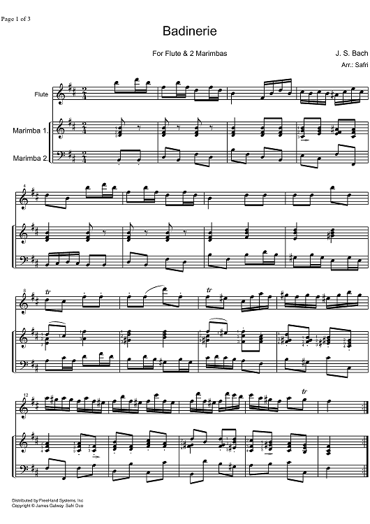Badinerie BWV 1067