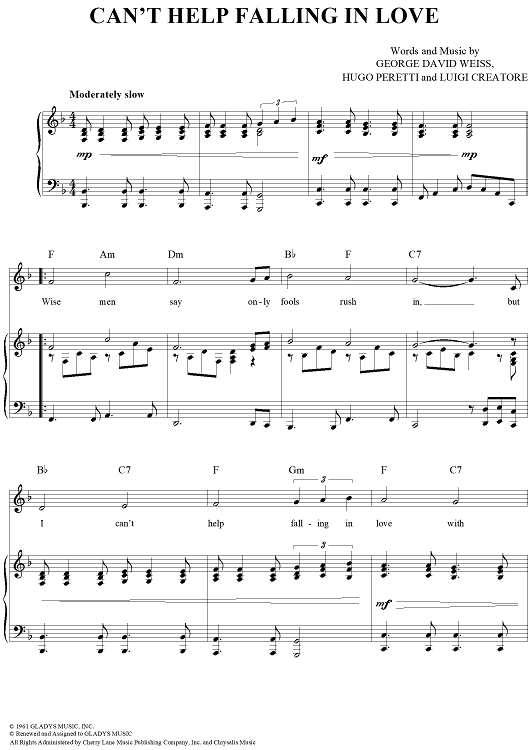 Can't Help Falling In Love