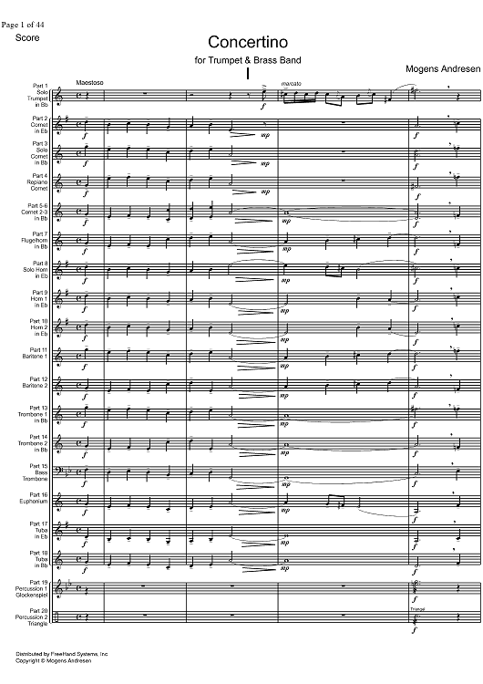Concertino - Score