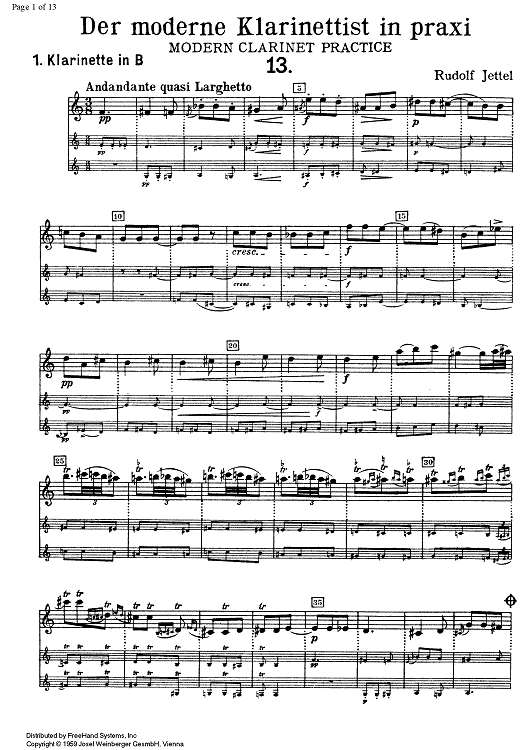 Modern Clarinet Practice Vol. 3 - Clarinet 1