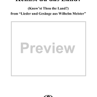 "Kennst du das Land?", Op. 98a, No. 1