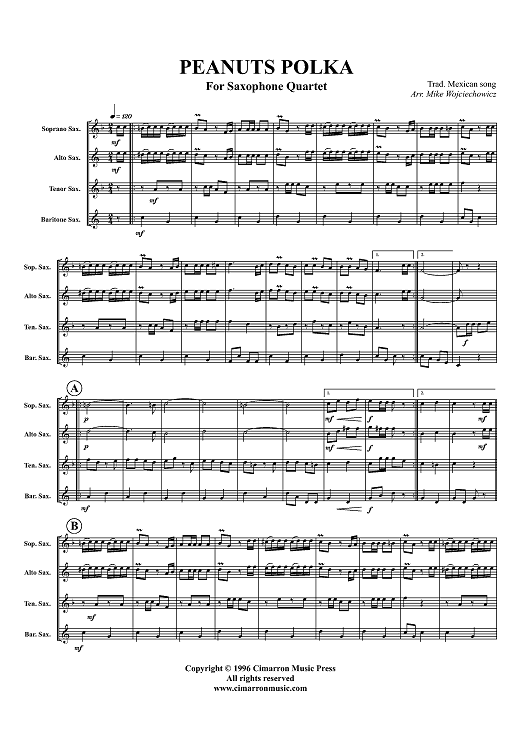 Peanuts Polka - Score