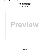 Symphony No. 3 in A Minor, "Scottish", Op. 56, Movement 3 - Full Score
