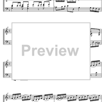 Suite  4 F Major BWV 809 - Score