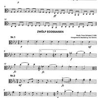 Ecossaise D158 & 12 Ecossaisen D229 - Viola