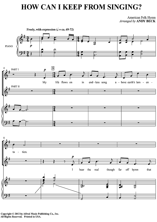 How Can I Keep from Singing?