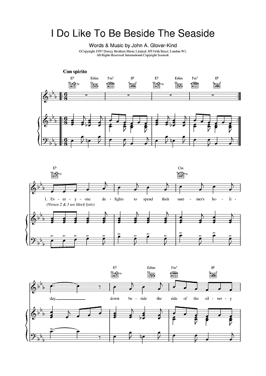 I Do Like To Be Beside The Seaside