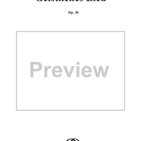 Geistliches Lied, Op.30