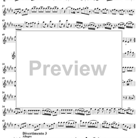 Quartet in E major - Flute 1/Violin 1