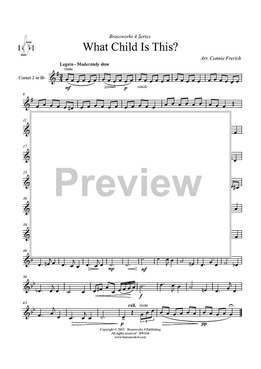 What Child is This? - Cornet 2 in B-flat