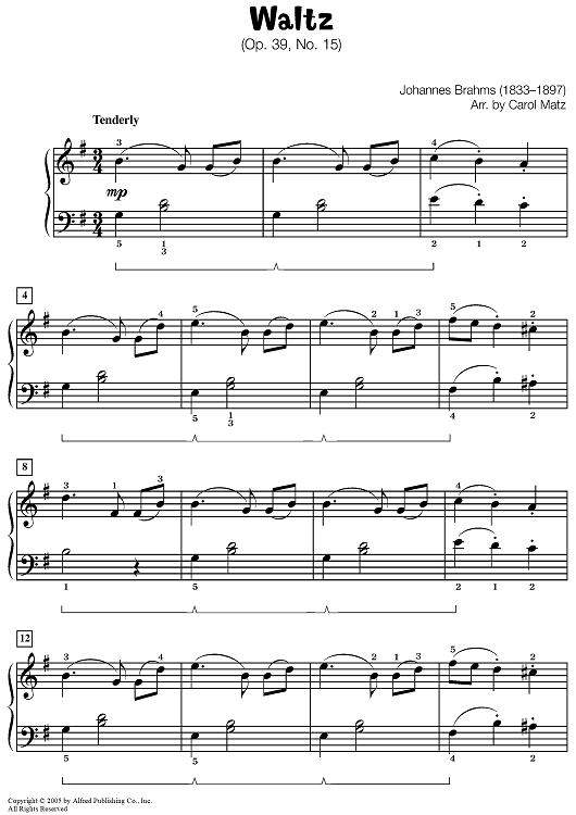 Waltz, Op. 39, No. 15