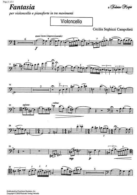 Fantasia - Cello