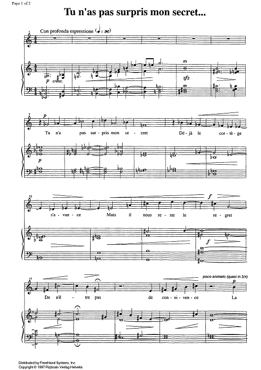 Tu n'as pas surpris mon secret