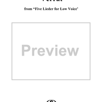 Five Lieder for Low Voice, Op. 105, No. 5, Verrat