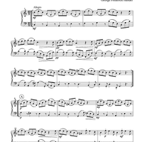 Allegro - from Sonata in F Major, Op. 1 #11 for Flute