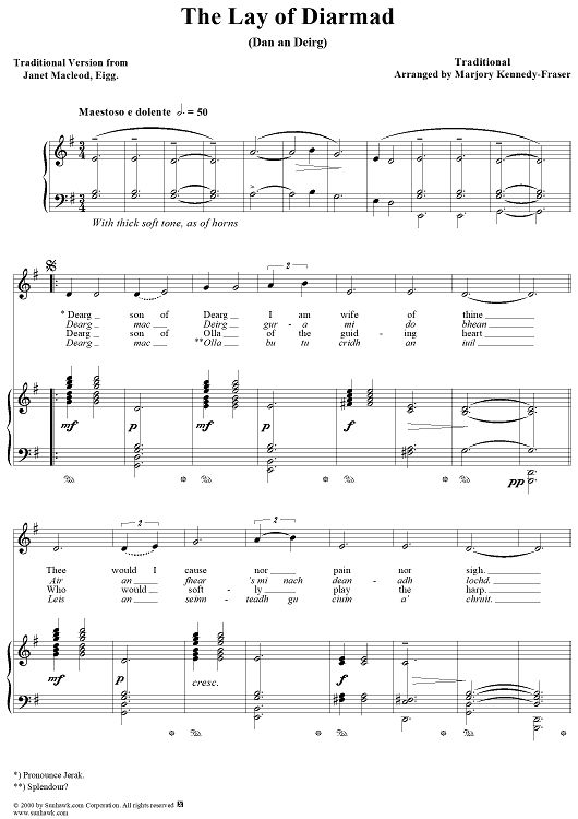 Lay of Diarmad, Dàn an Deirg