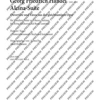 Alcina-Suite - Score