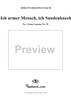 Ich armer Mensch, ich Sündenknecht - No. 1 from Cantata no. 55, BWV55