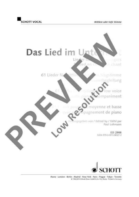 Lieder for aspiring singers