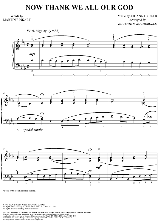 Now Thank We All Our God