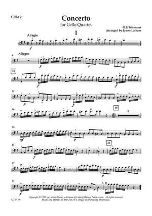Concerto for Cello Quartet - Cello 2