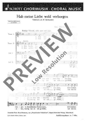 Zwei französische Vokslieder - Choral Score