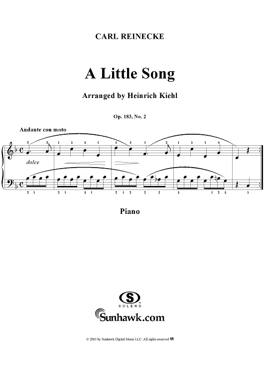 A Little Song, Op. 183, No. 2