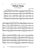 Italian Song for Cello Quartet - Score