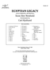 Egyptian Legacy - Score Cover