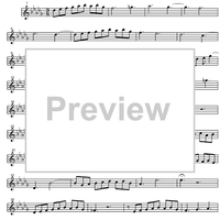 Three Part Sinfonia No. 6 BWV 792 E Major - E-flat Alto Saxophone