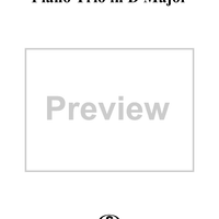 Piano Trio in D Major (HobXV/24) - Piano