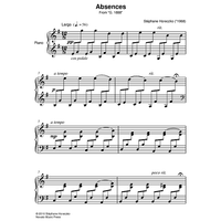 Absences - from "G. 1888"