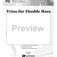 Trios for Double Bass - Volume 1 - Score