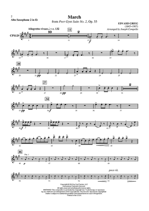 March (from Peer Gynt Suite No. 2) - Alto Sax 2