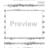 Canzona per Sonare No. 2 - Trumpet 1