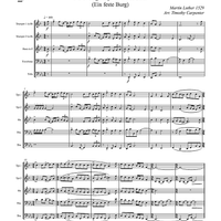 A Mighty Fortress - Score