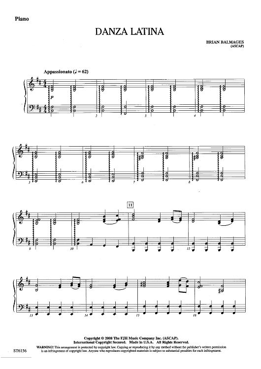 Danza Latina - Piano