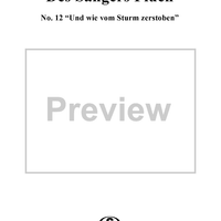 "Und wie vom Sturm zerstoben", No. 12 from "Des Sängers Fluch", Op. 139