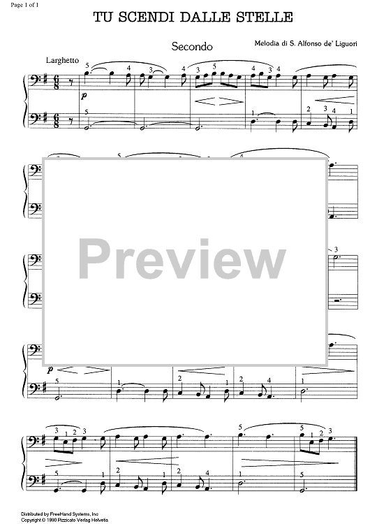 Tu scendi dalle stelle