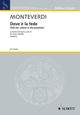 Dove è la fede (Tell me, where is the promise) - Choral Score