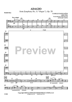 Adagio from Symphony No. 3 (“Organ”) - Double Bass