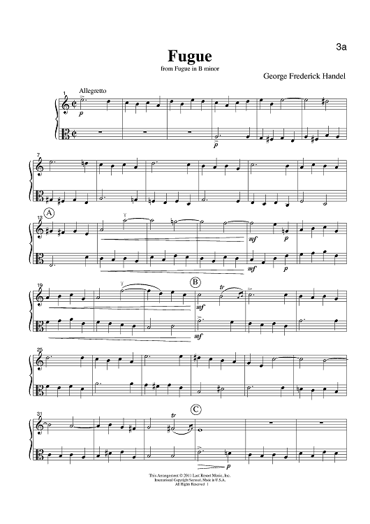 Fugue - from Fugue in B minor