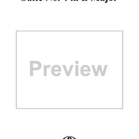 Suite No. 4 in E Major - Violin