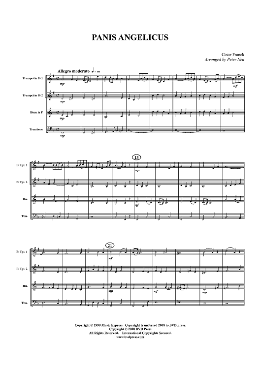 Panis Angelicus - Score