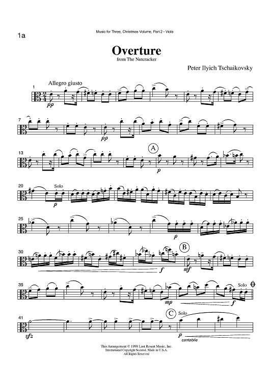 Overture from The Nutcracker - Part 2 Viola