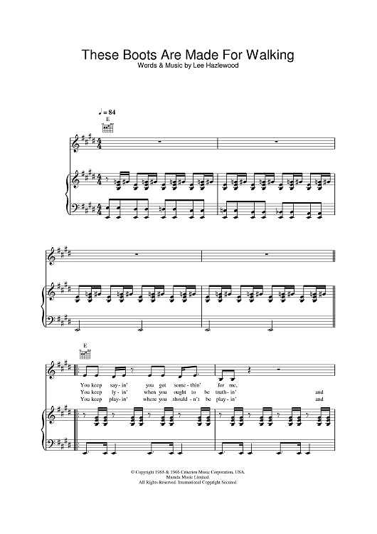 These Boots Are Made For Walking