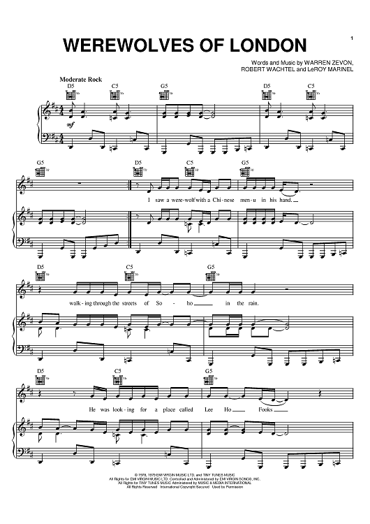 Werewolves Of London